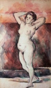 Mujer desnuda de pie